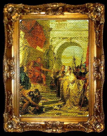 framed  Giovanni Battista Tiepolo scipios adelmod, ta009-2